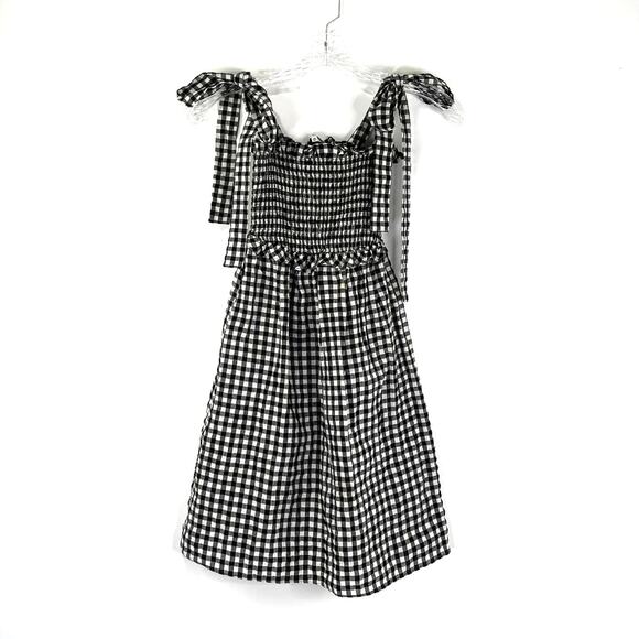 Reformation Dawson Mini Dress Check Smocked Gingham Jamcore - Picture 4 of 11